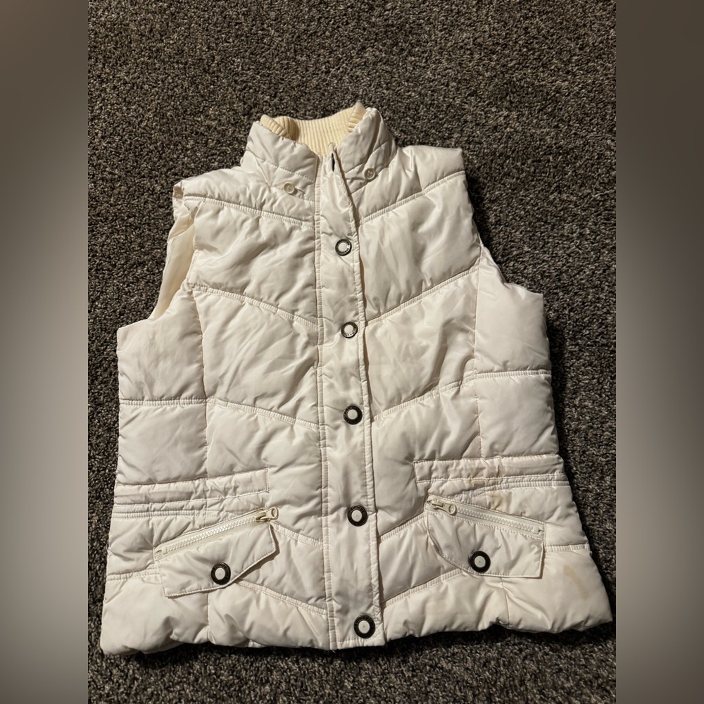 Maurices Cream Puffer Vest